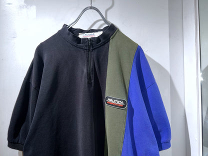 Old Nautica 1/4 Zip Colorblock Shirt