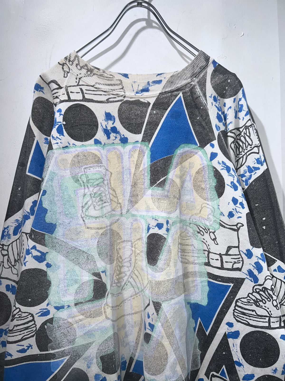 Rare 90s Vintage AllOver Printed Sweat