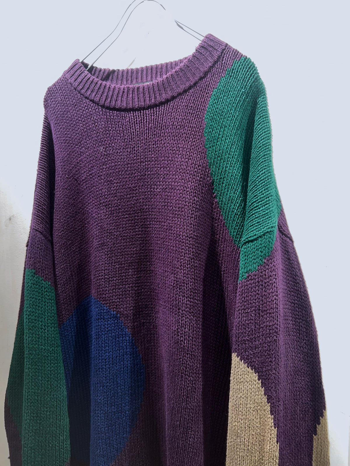 90s STRUCTURE Ramie-Cotton Knit Sweater