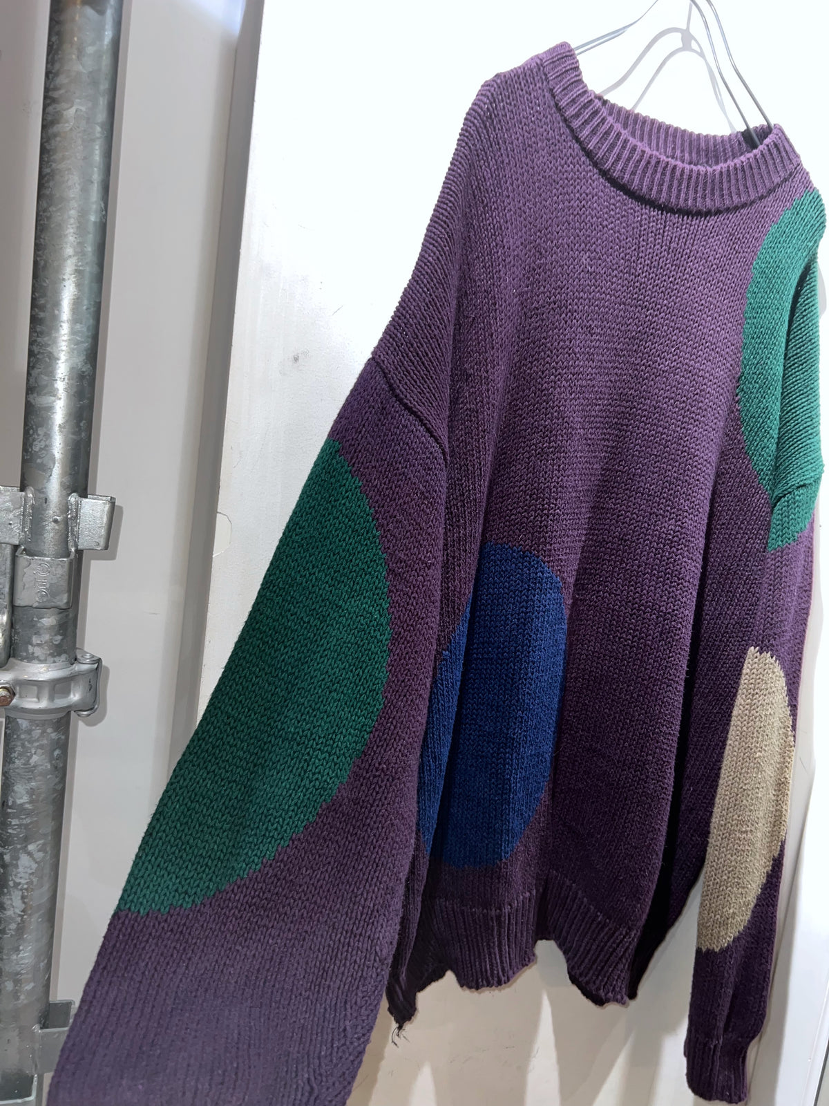 90s STRUCTURE Ramie-Cotton Knit Sweater