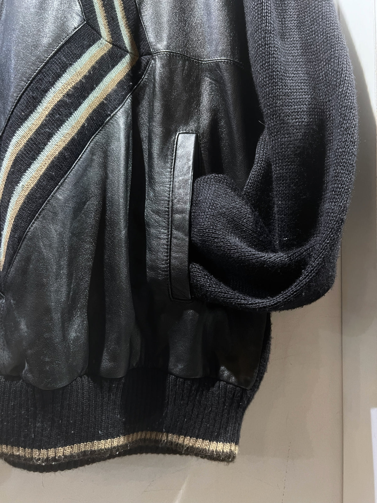 Vintage Maxini Leather Combi Knit
