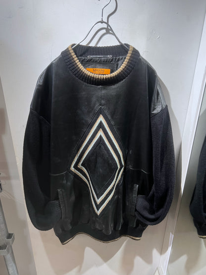 Vintage Maxini Leather Combi Knit