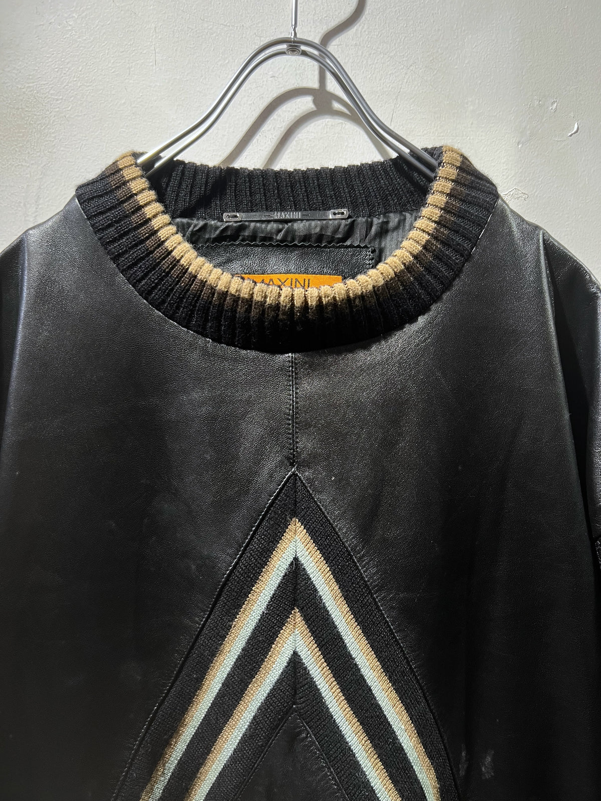 Vintage Maxini Leather Combi Knit