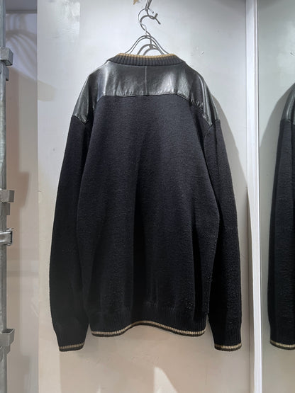 Vintage Maxini Leather Combi Knit