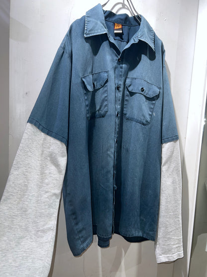 Remake Double Layered Shirt Ribless