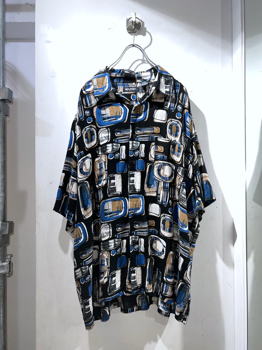 Old Puritan Abstract Rayon Shirt