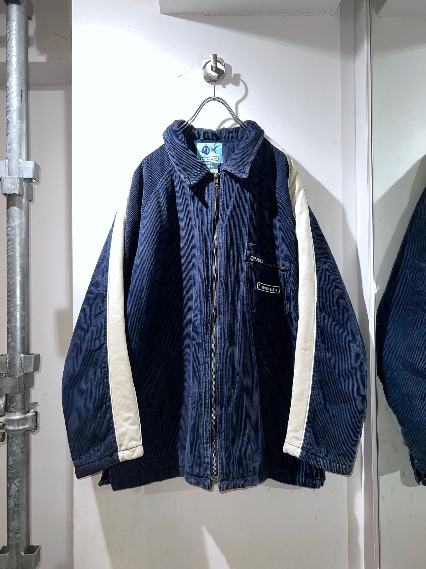 Fishbone Euro Vintage Corduroy Zip-Up Jacket
