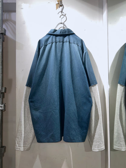 Remake Double Layered Shirt Ribless