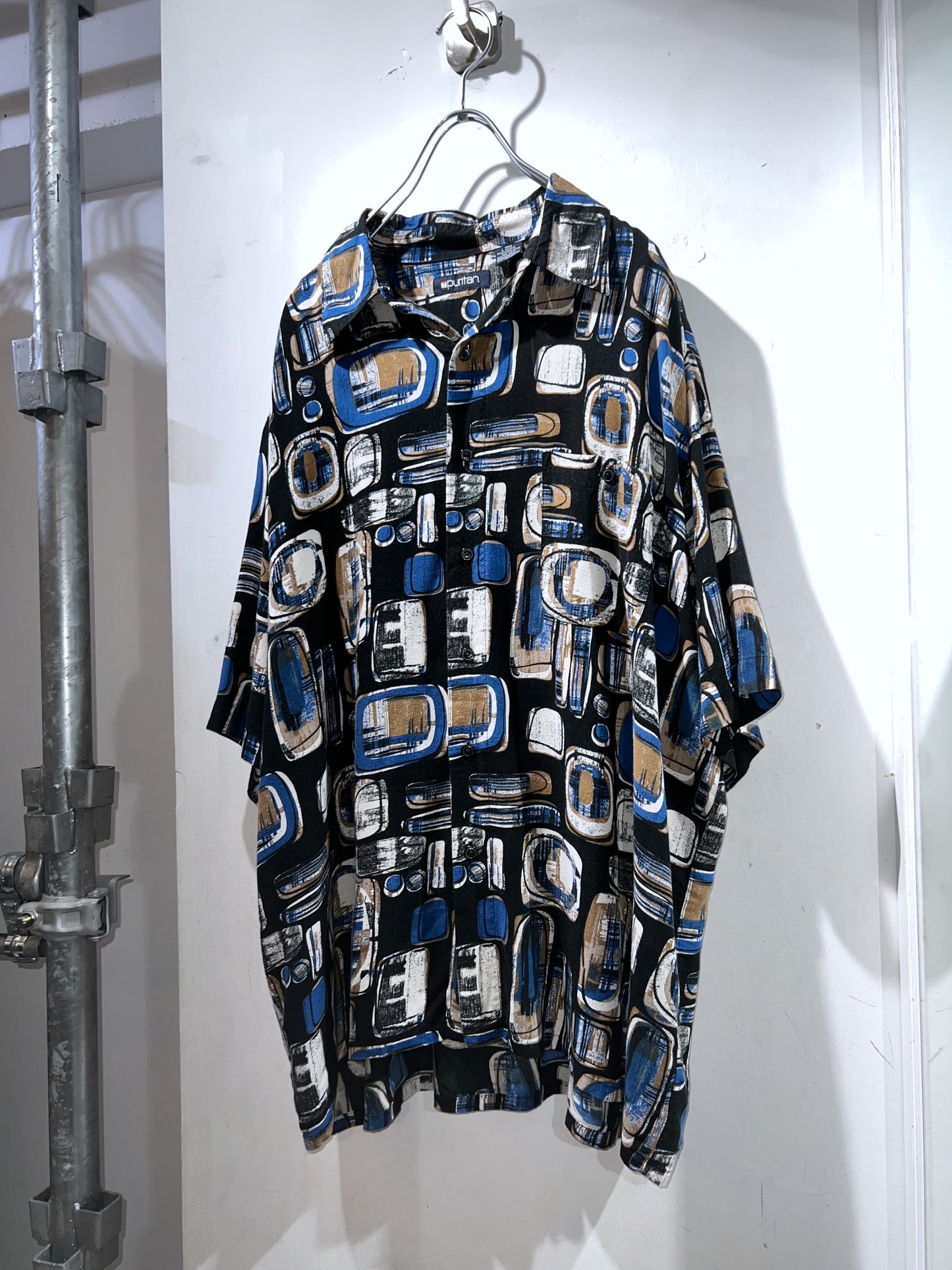 Old Puritan Abstract Rayon Shirt