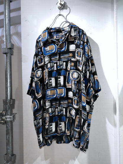 Old Puritan Abstract Rayon Shirt