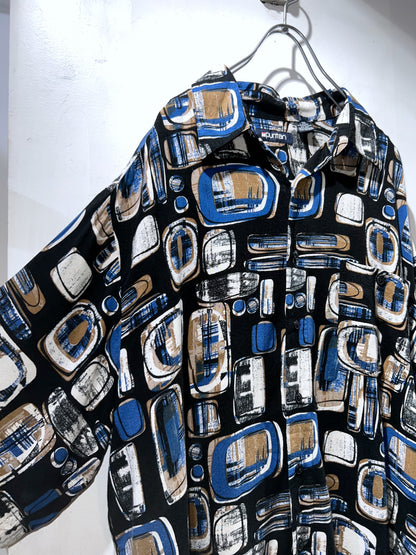 Old Puritan Abstract Rayon Shirt