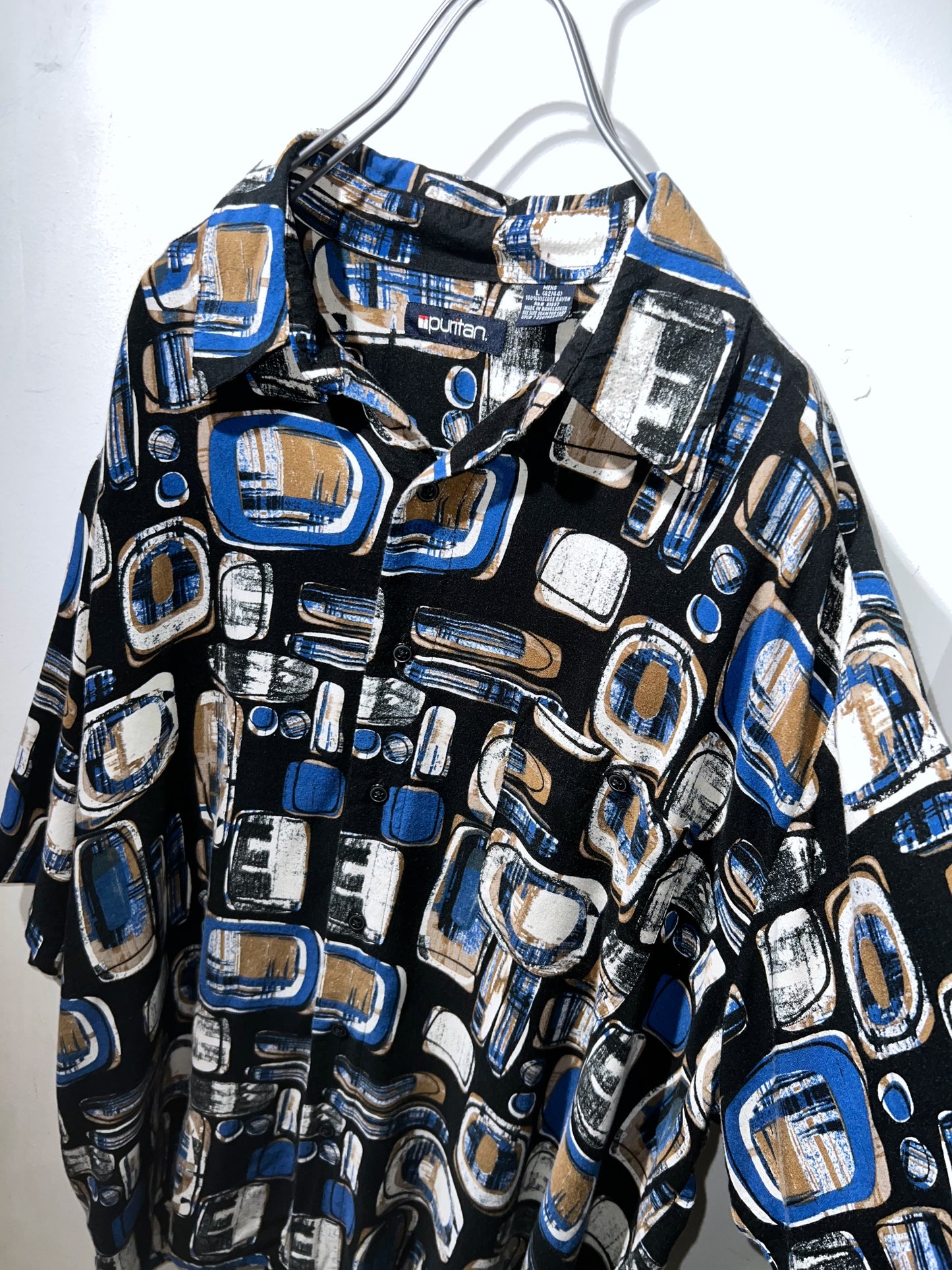 Old Puritan Abstract Rayon Shirt