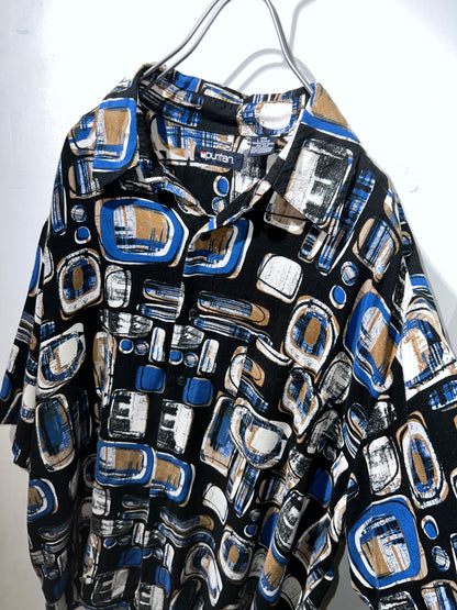 Old Puritan Abstract Rayon Shirt