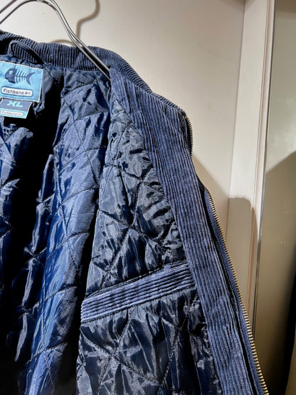 Fishbone Euro Vintage Corduroy Zip-Up Jacket