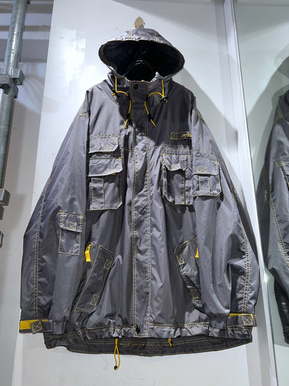 Y2K P-TEK Multi Pocket Nylon Hooded Jacket