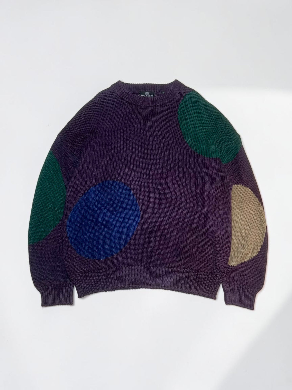 90s STRUCTURE Ramie-Cotton Knit Sweater