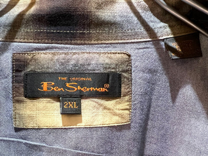 Plus Sized Shadow Check Shirt
