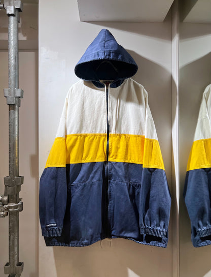 Barbarian Cotton Colorblock Hooded Jacket