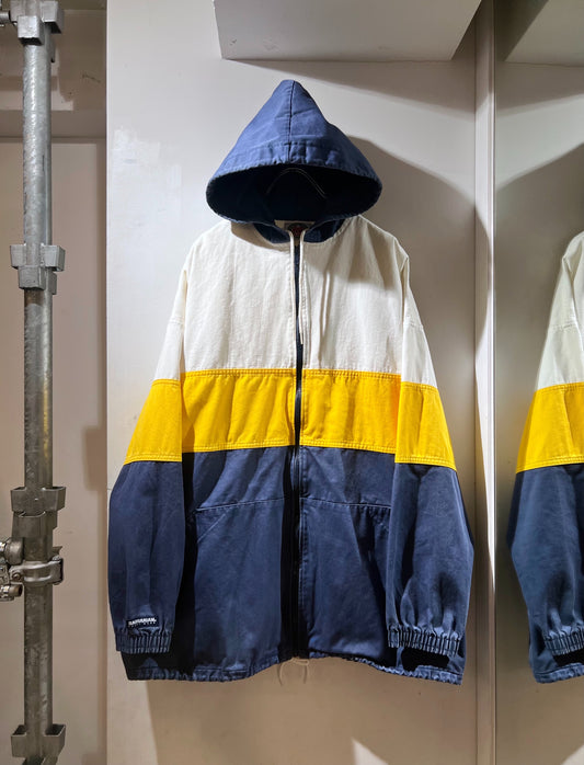 Barbarian Cotton Colorblock Hooded Jacket