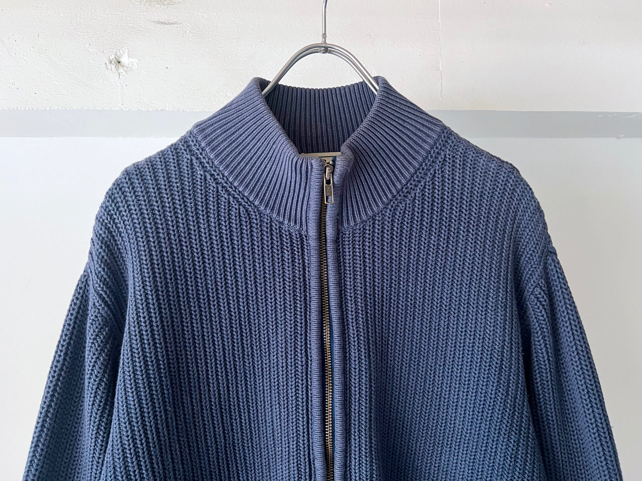 L.L Bean Blue Knitted Blouson