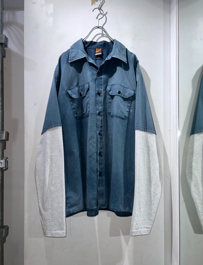 Remake Double Layered Shirt Ribless