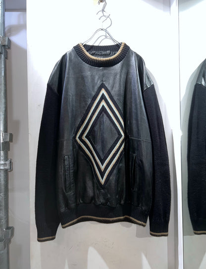 Vintage Maxini Leather Combi Knit