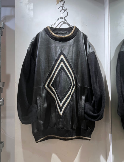 Vintage Maxini Leather Combi Knit