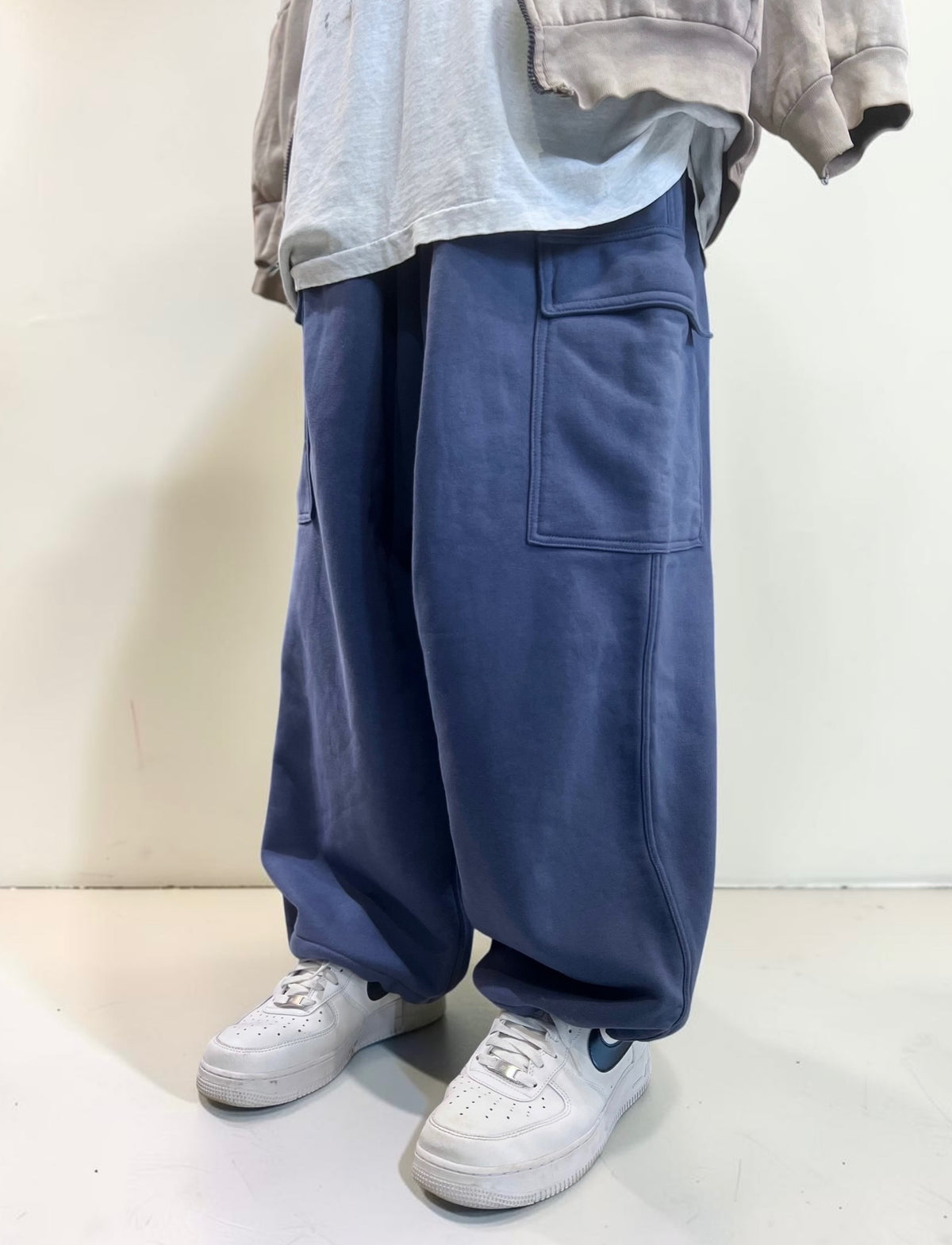 10s Super Baggy Fleece Cargo Pants