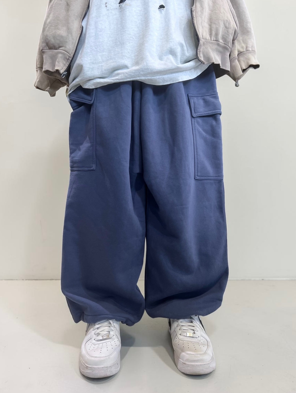 10s Super Baggy Fleece Cargo Pants