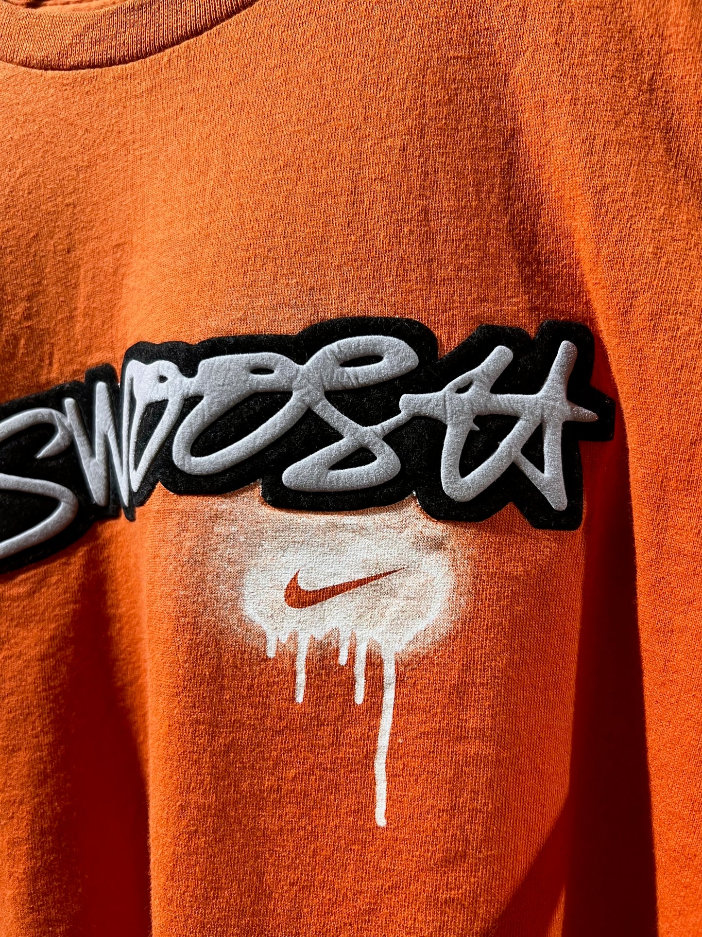 Old Nike Felt Swooh T-Shirt