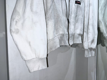 Old Dickies Thermal-lined Zip Up Hoodie Dirty White