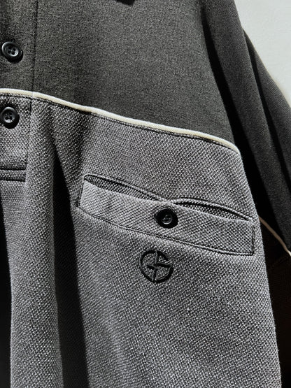 Old Tipped Collar Boxy Pullover