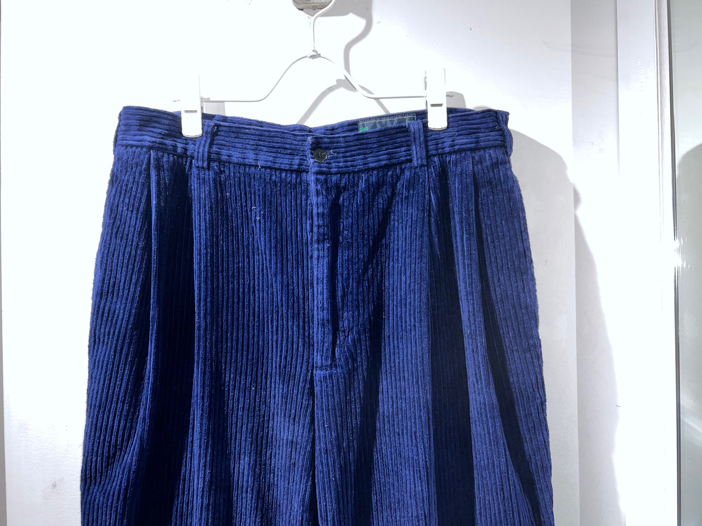 90s Deep Blue Wide Wale Corduroy Slacks