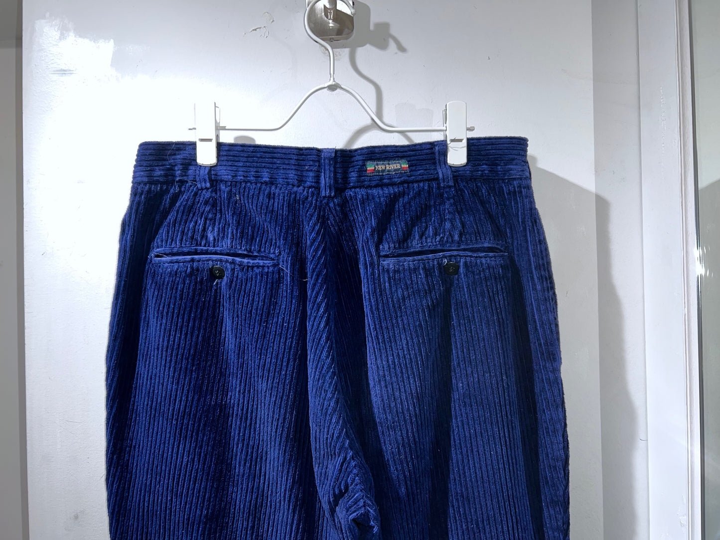 90s Deep Blue Wide Wale Corduroy Slacks