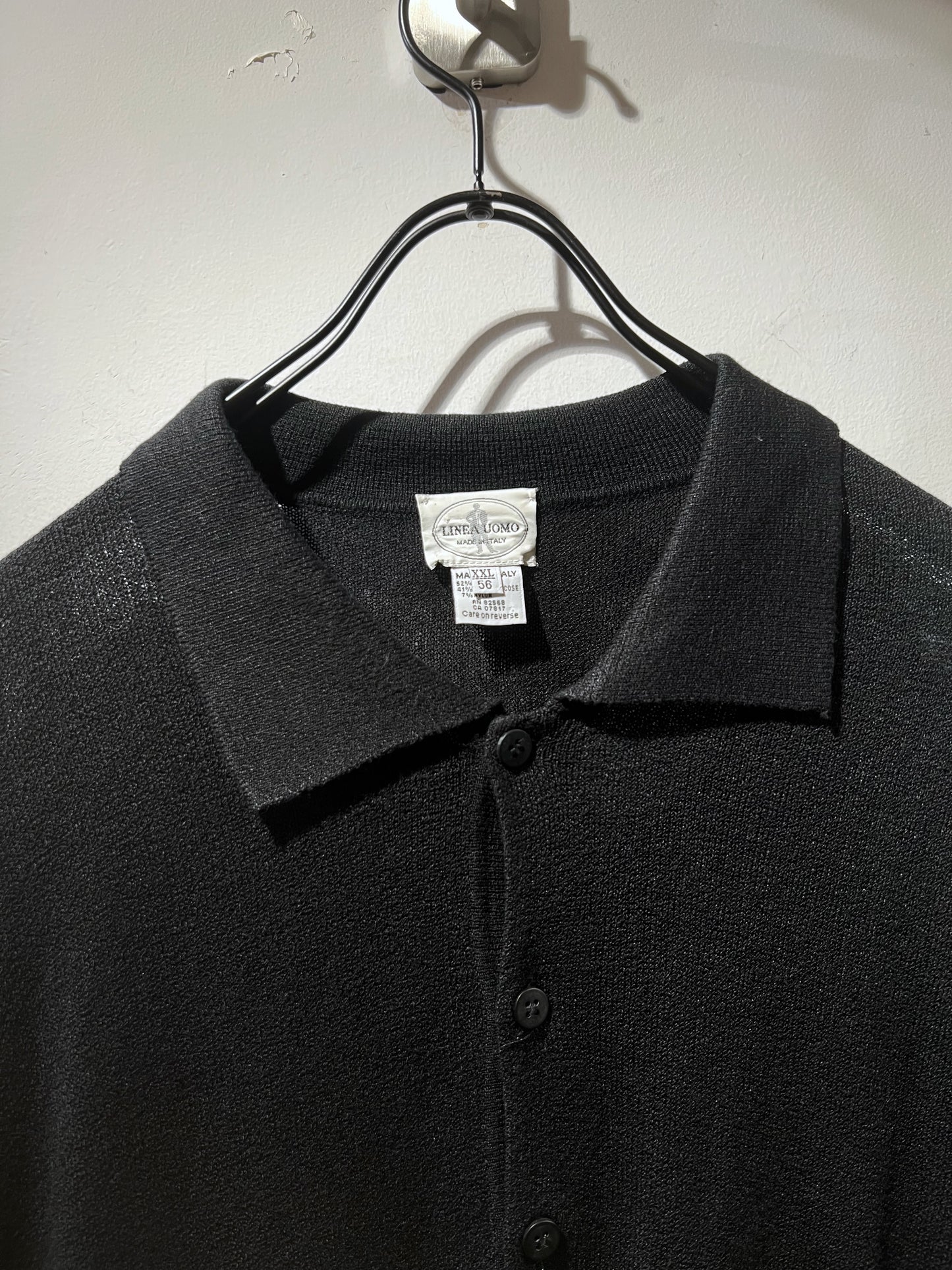Old Italy Made Lightweight Knitted Polo Shirt