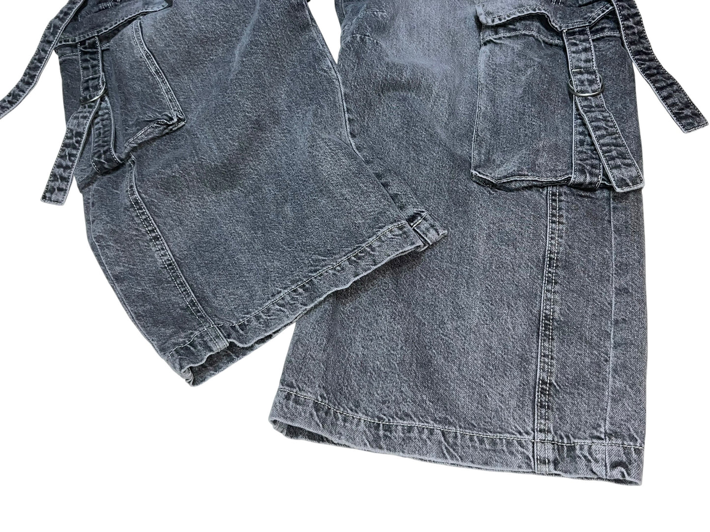 10s Barrel Baggy 8 Pocket Denim Cargo Pants