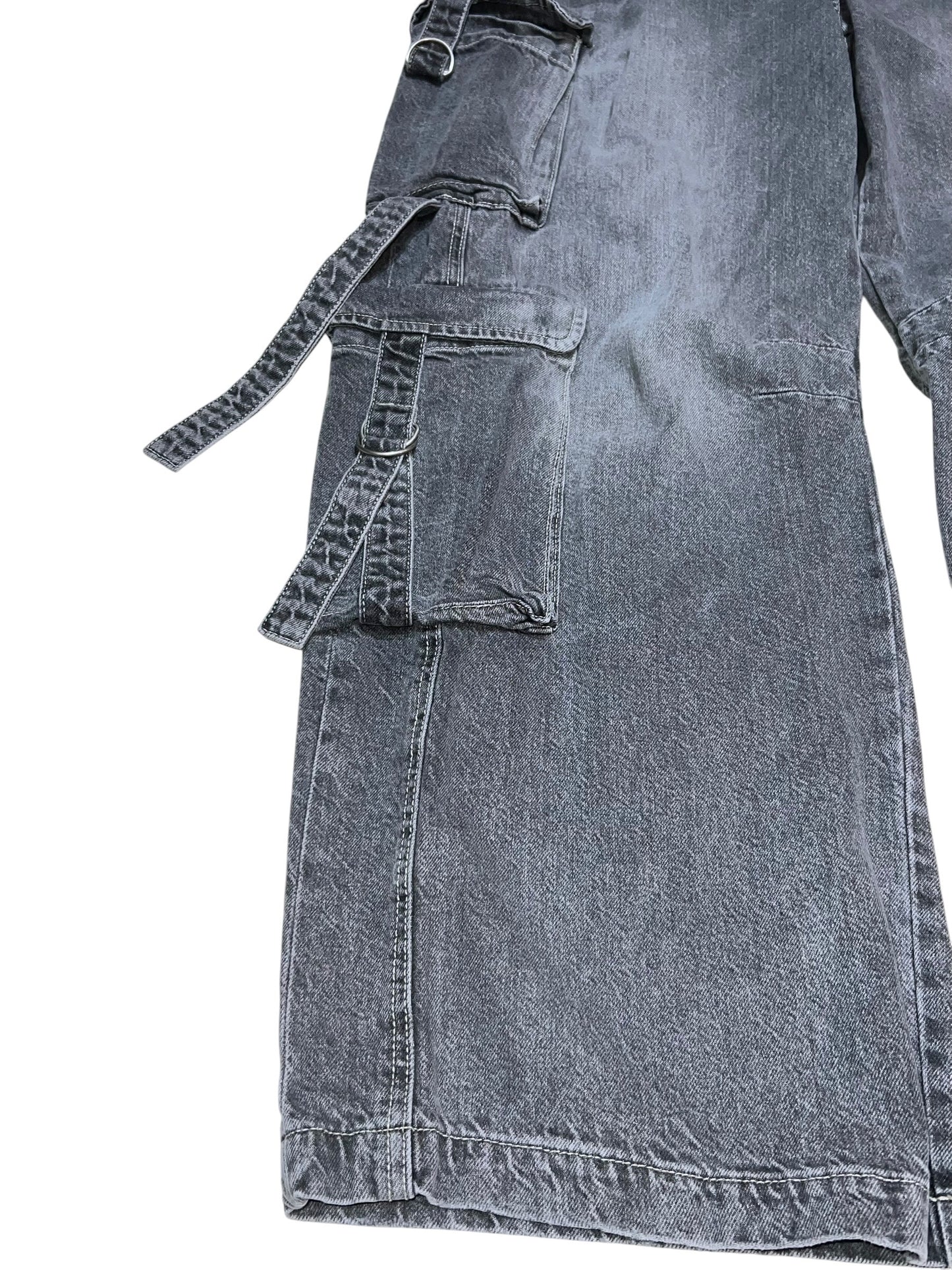 10s Barrel Baggy 8 Pocket Denim Cargo Pants