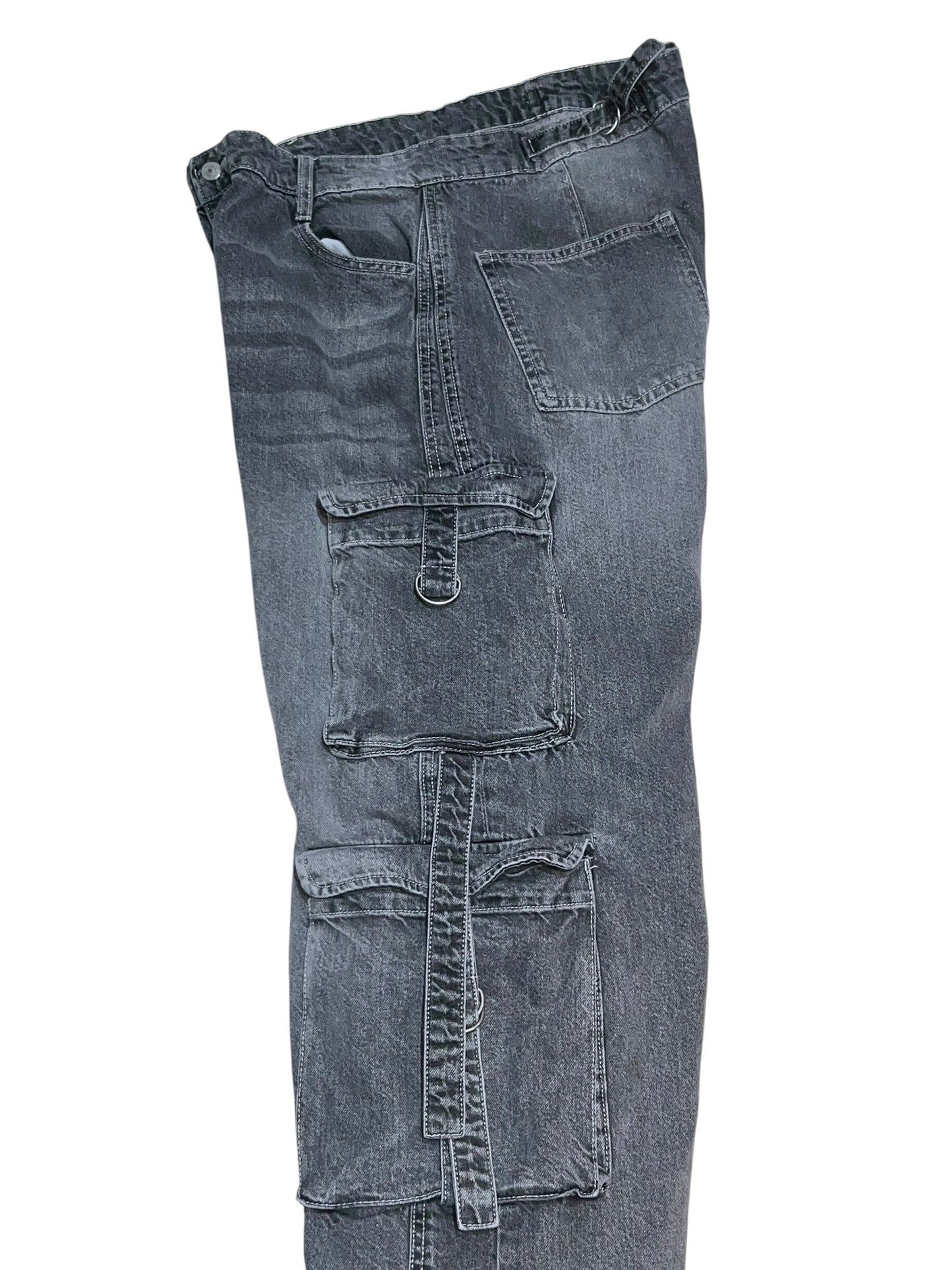 10s Barrel Baggy 8 Pocket Denim Cargo Pants