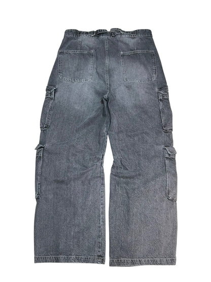 10s Barrel Baggy 8 Pocket Denim Cargo Pants