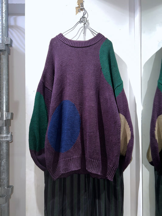 90s STRUCTURE Ramie-Cotton Knit Sweater