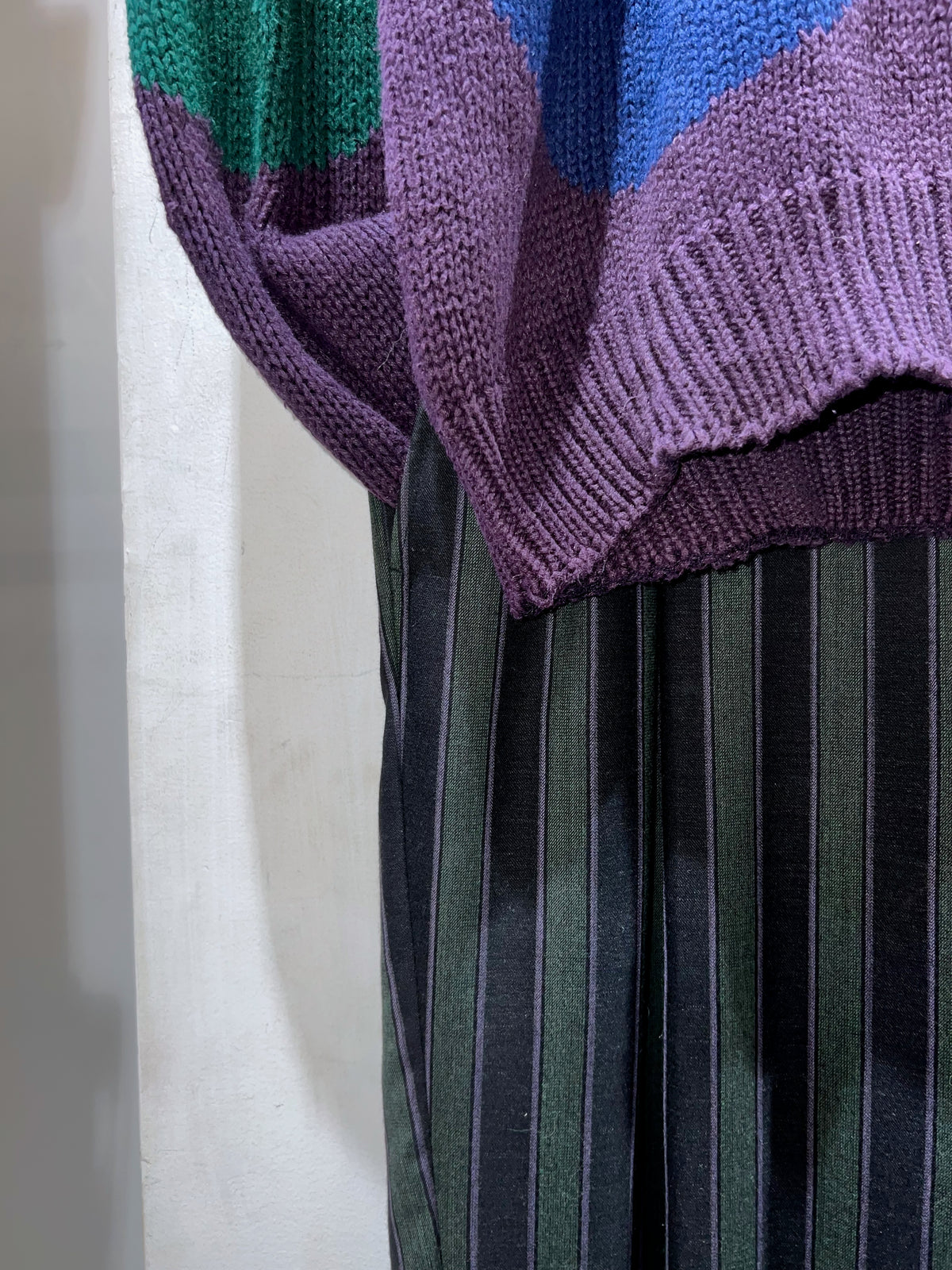 90s STRUCTURE Ramie-Cotton Knit Sweater