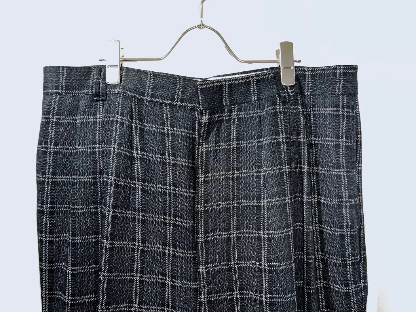 Vintage Baggy Plaid Slacks Pants