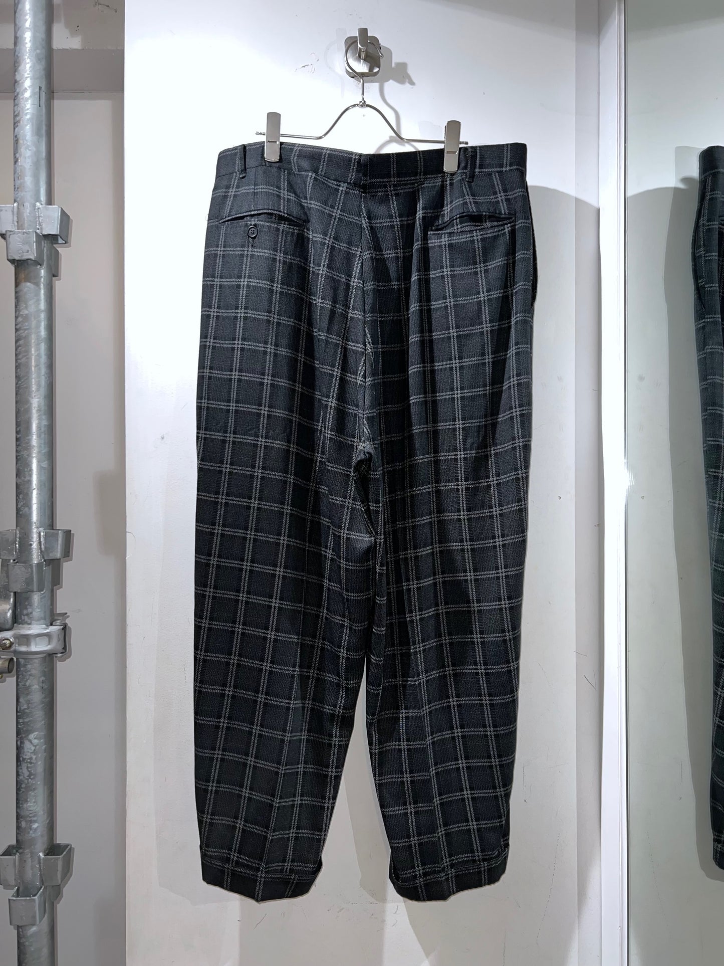 Vintage Baggy Plaid Slacks Pants