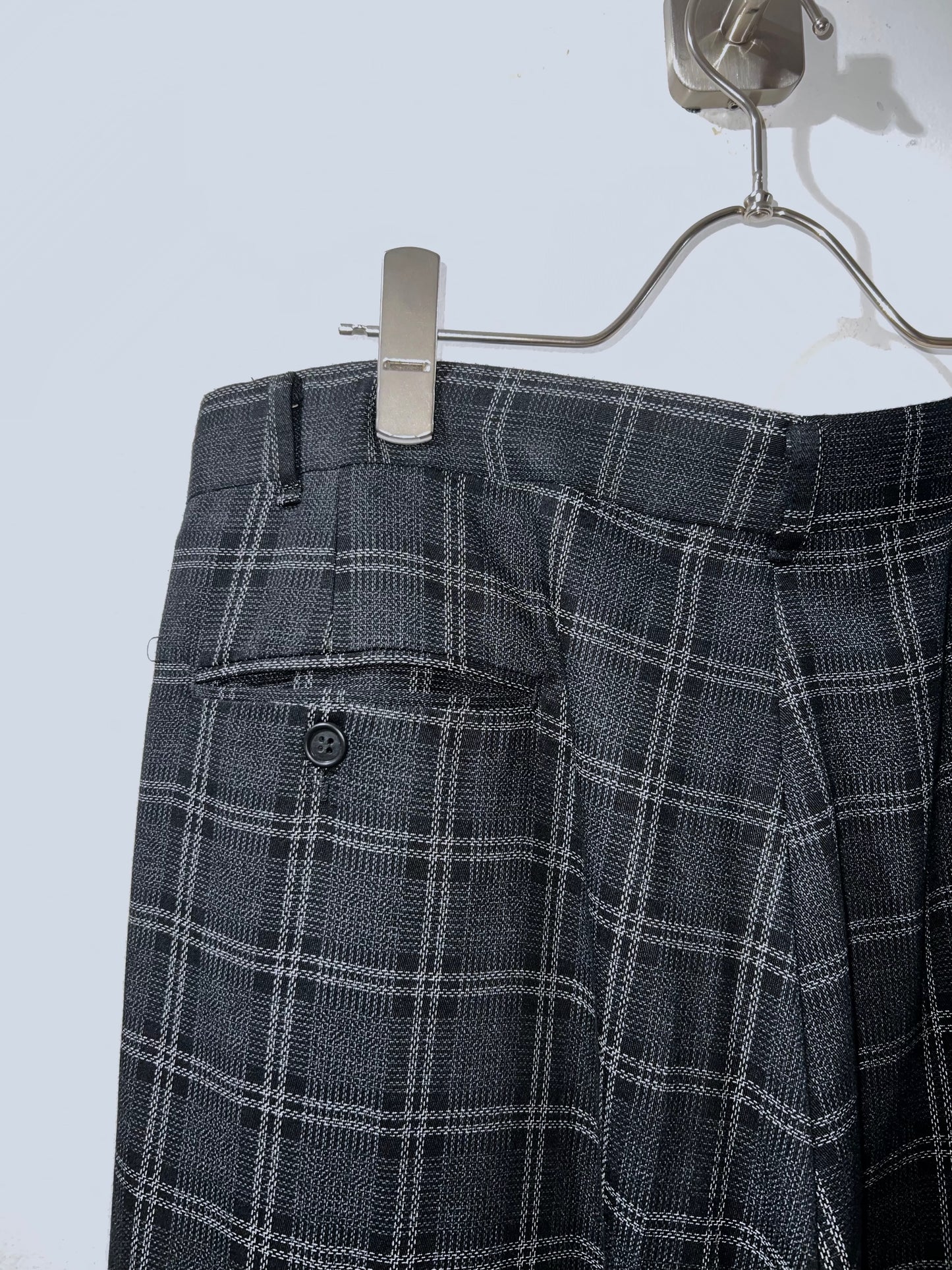 Vintage Baggy Plaid Slacks Pants