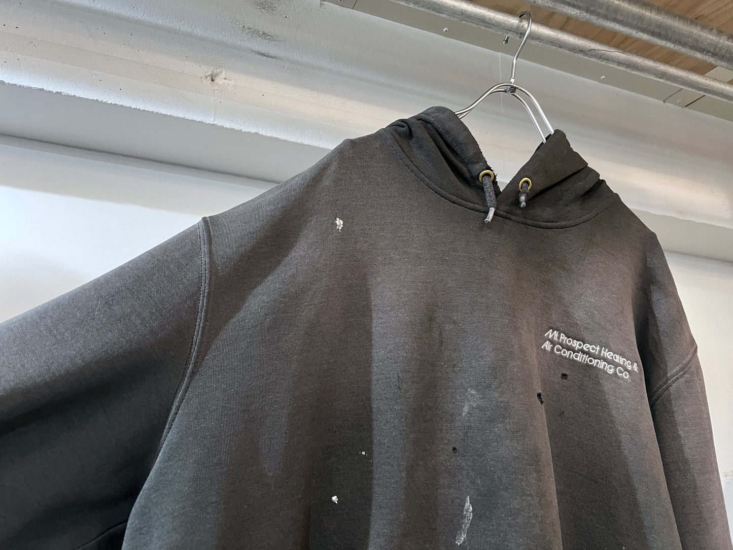 old Carhartt Faded Black Hoodie