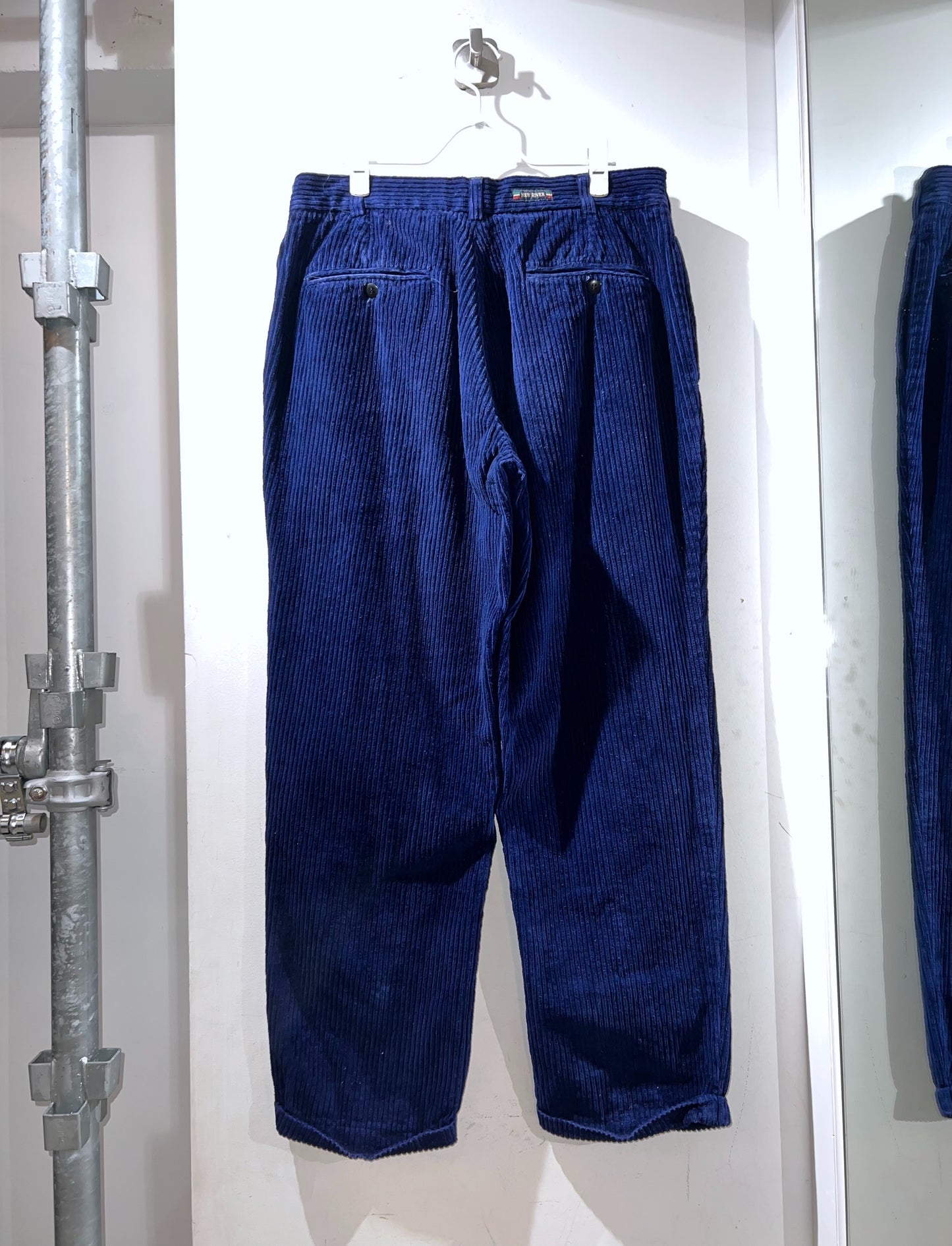 90s Deep Blue Wide Wale Corduroy Slacks