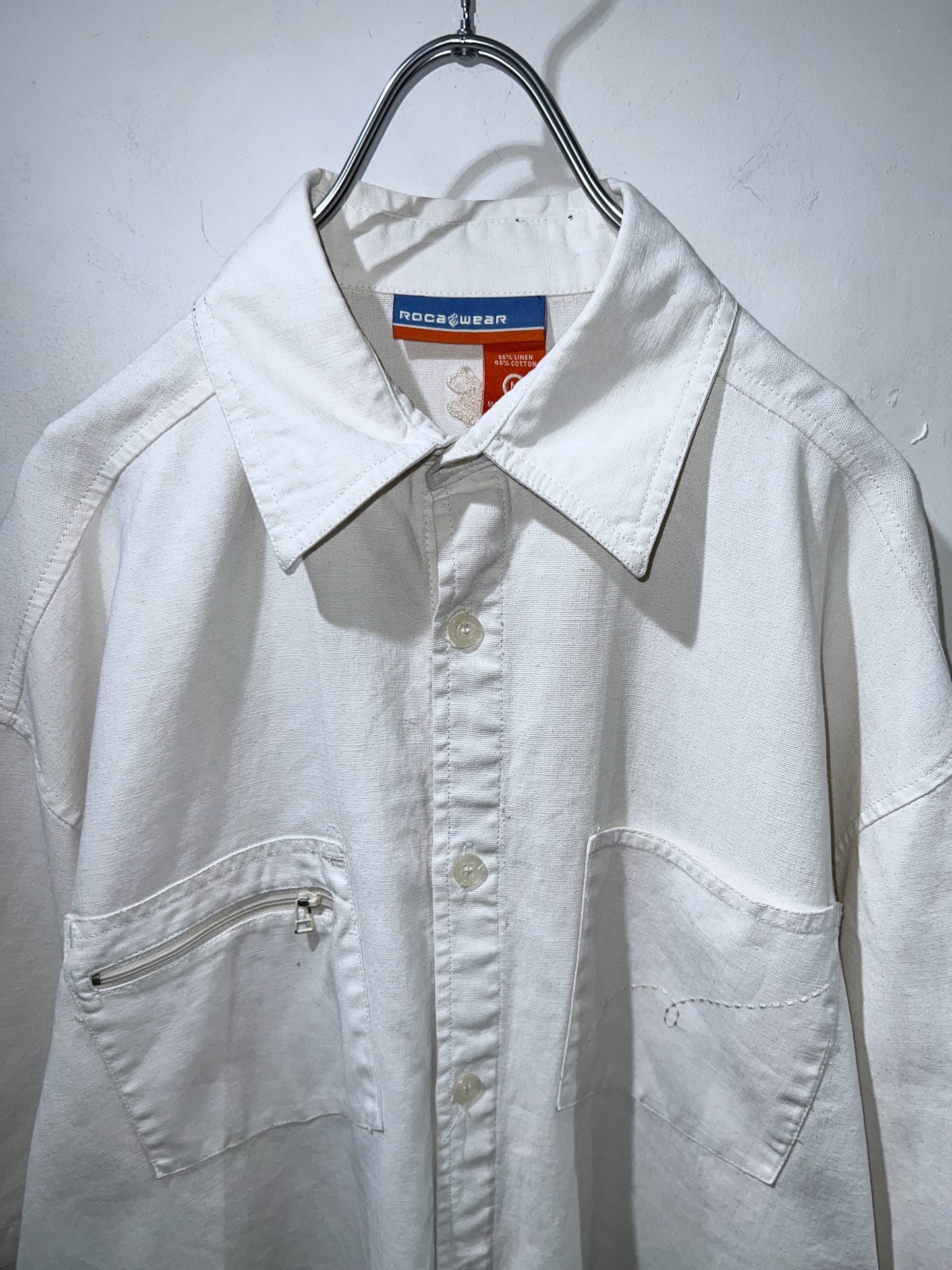 00s ROCAWEAR Linen mix S/S Shirt