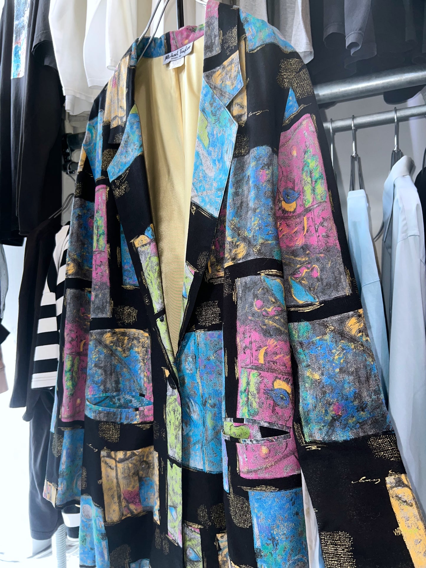 Vintage Rayon 1B Tailored Jacket