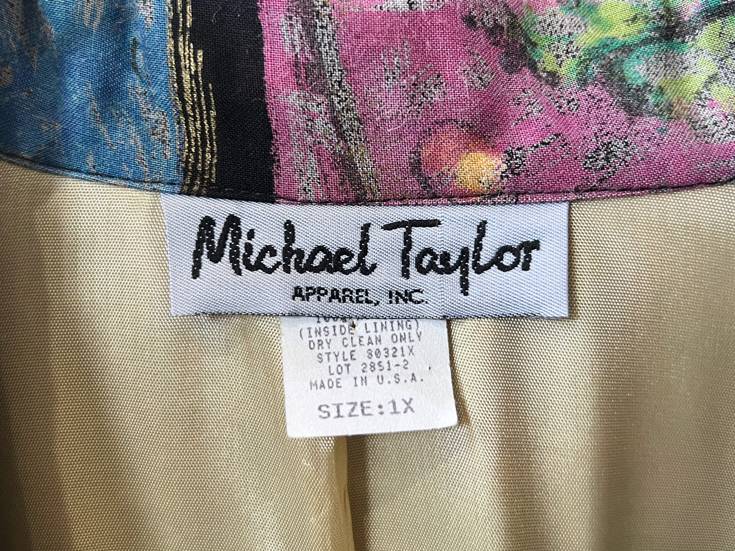 Vintage Rayon 1B Tailored Jacket