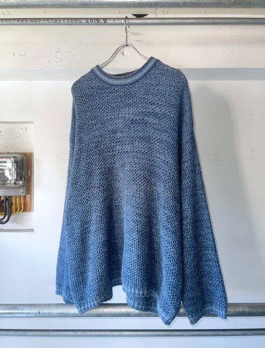 90s Vintage WEEKENDS Ramie Cotton Oversized Low Gauge Knit